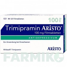ТРИМИПРАМИН (TRIMIPRAMIN) 100 мг таблетки 20 шт - Тримипрамин ARISTO PHARMA