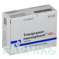 ТРИМІПРАМІН (TRIMIPRAMIN) 100 мг таблетки 20 шт - Триміпрамін NEURAXPHARM