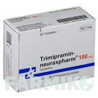 ТРИМИПРАМИН (TRIMIPRAMIN) 100 мг таблетки 50 шт - Тримипрамин NEURAXPHARM