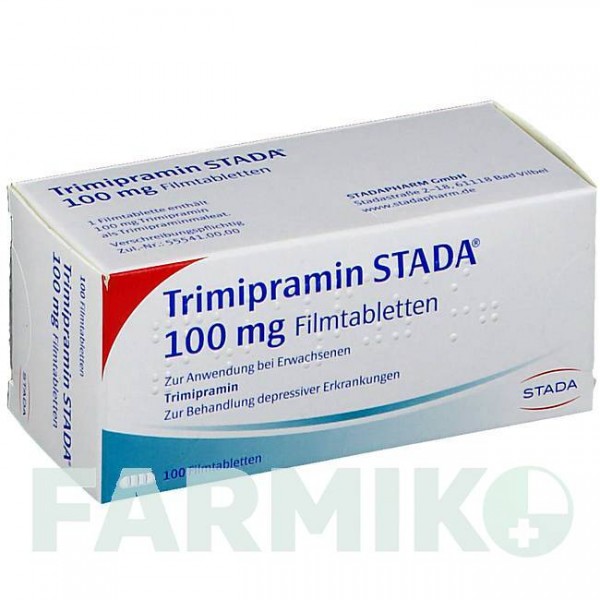 ТРИМИПРАМИН (TRIMIPRAMIN) 100 мг таблетки 100 шт - Тримипрамин STADAPHARM