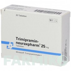 ТРИМИПРАМИН (TRIMIPRAMIN) 25 мг таблетки 20 шт - Тримипрамин NEURAXPHARM