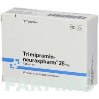 ТРИМИПРАМИН (TRIMIPRAMIN) 25 мг таблетки 50 шт - Тримипрамин NEURAXPHARM