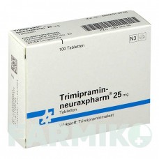 ТРИМИПРАМИН (TRIMIPRAMIN) 25 мг таблетки 100 шт - Тримипрамин NEURAXPHARM