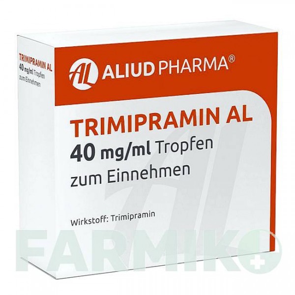 ТРИМИПРАМИН (TRIMIPRAMIN) 40 мг/мл капли 30 мл - Тримипрамин ALIUD PHARMA