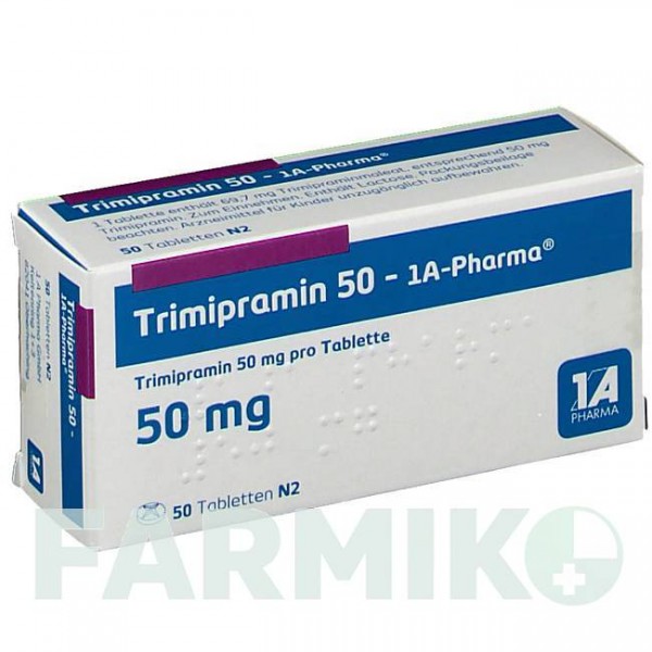 ТРИМІПРАМІН (TRIMIPRAMIN) 50 таблетки 50 шт - Триміпрамін 1 A PHARMA