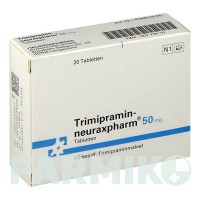 ТРИМИПРАМИН (TRIMIPRAMIN) 50 мг таблетки 20 шт - Тримипрамин NEURAXPHARM