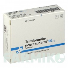 ТРИМИПРАМИН (TRIMIPRAMIN) 50 мг таблетки 20 шт - Тримипрамин NEURAXPHARM