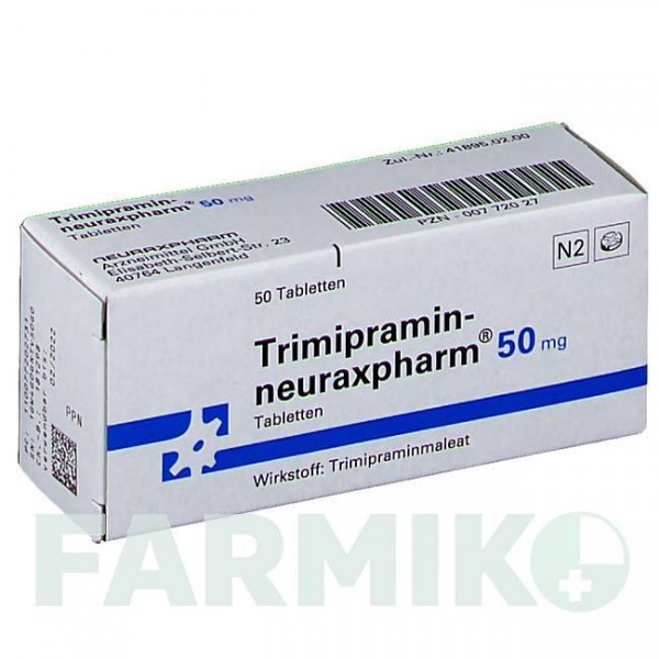 ТРИМИПРАМИН (TRIMIPRAMIN) 50 мг таблетки 50 шт - Тримипрамин NEURAXPHARM