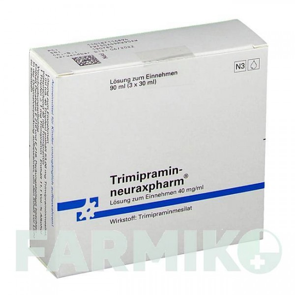 ТРИМІПРАМІН (TRIMIPRAMIN) розчин 3x30 мл - Триміпрамін NEURAXPHARM