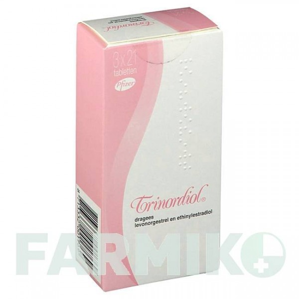 ТРИНОРДИОЛ (TRINORDIOL) таблетки 3x21 шт - Левоноргестрел, Этинилэстрадиол AXICORP PHARMA