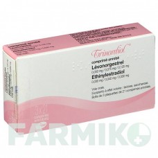 ТРИНОРДИОЛ (TRINORDIOL) таблетки 3x21 шт - Левоноргестрел, Этинилэстрадиол KOHLPHARMA