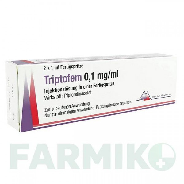 ТРИПТОФЕМ (TRIPTOFEM) 0,1 мг/мл шприци 2 шт - Трипторелин MARCKYRL PHARMA