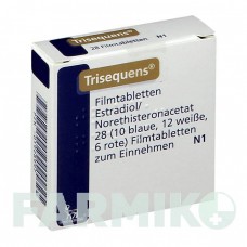 ТРИСЕКВЕНС (TRISEQUENS) таблетки 28 шт - Норетистерон, Естроген NOVO NORDISK