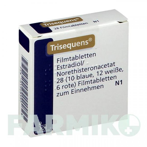 ТРИСЕКВЕНС (TRISEQUENS) таблетки 28 шт - Норетистерон, Естроген NOVO NORDISK