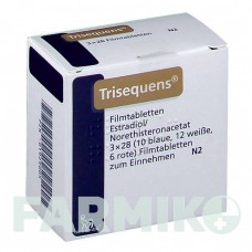 ТРИСЕКВЕНС (TRISEQUENS) таблетки 3x28 шт - Норетистерон, Естроген NOVO NORDISK