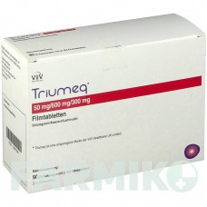 ТРИУМЕК (TRIUMEQ) 50 мг/600 мг/300 мг таблетки 30 шт - Ламивудин, Абакавир, Долутегравир KOHLPHARMA