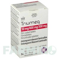 ТРІУМЕК (TRIUMEQ) 50 мг/600 мг/300 мг таблетки 30 шт - Ламівудин, Абакавір, Долутегравір VIIV HEALTHCARE