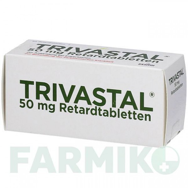 ТРИВАСТАЛ (TRIVASTAL) 50 мг таблетки 60 шт - Пирибедил DOCPHARM