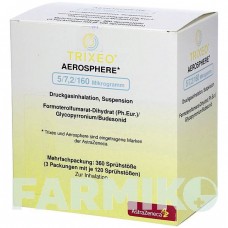 ТРИКСЕО (TRIXEO) 5/7,2/160 мкг 120 доз аэрозоль 1 шт - Формотерол, Гликопиррония бромид, Будесонид KOHLPHARMA