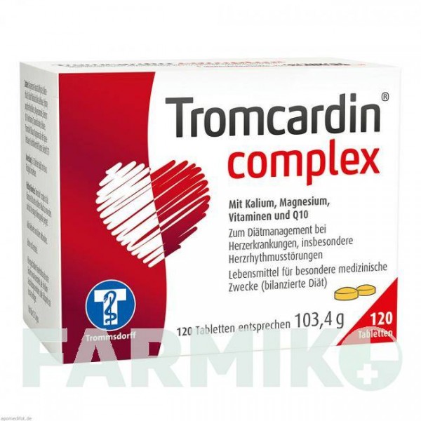 ТРОМКАРДИН (TROMCARDIN) таблетки 120 шт - Активные вещества TROMMSDORFF