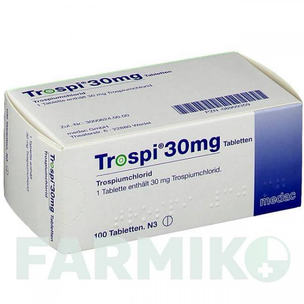 ТРОСПИ (TROSPI) 30 мг таблетки 100 шт - Троспиум MEDAC
