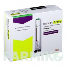 ТРУЛІСІТІ (TRULICITY) 0,75 мг розчин 4 шт - Дулаглутид LILLY