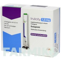 ТРУЛІСІТІ (TRULICITY) 1,5 мг розчин 4 шт - Дулаглутид LILLY
