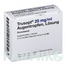 ТРУЗОПТ (TRUSOPT) 20 мг/мл капли 3x5 мл - Дорзоламид 2CARE4