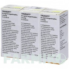 ТРУЗОПТ (TRUSOPT) краплі 6x5 мл - Дорзоламід ACA MULLER-ADAG PHARMA