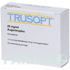 ТРУЗОПТ (TRUSOPT) краплі 3x5 мл - Дорзоламід AXICORP PHARMA