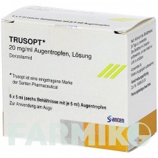 ТРУЗОПТ (TRUSOPT) капли 6x5 мл - Дорзоламид KOHLPHARMA