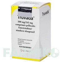 ТРУВАДА (TRUVADA) 200 мг/245 мг таблетки 30 шт - Тенофовир, Эмтрицитабин CC PHARMA