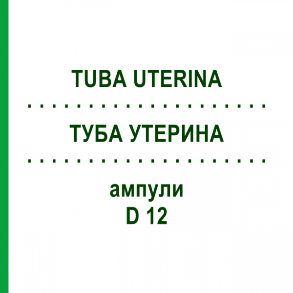 ТУБА УТЕРИНА (TUBA UTERINA) D 12 ампулы 10x1 мл - Гомеопатия WALA HEILMITTEL