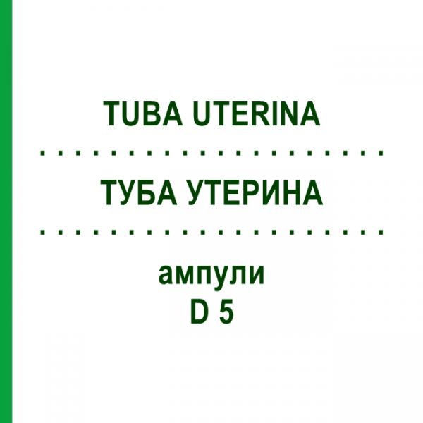 ТУБА УТЕРИНА (TUBA UTERINA) D 5 ампулы 10x1 мл - Гомеопатия WALA HEILMITTEL