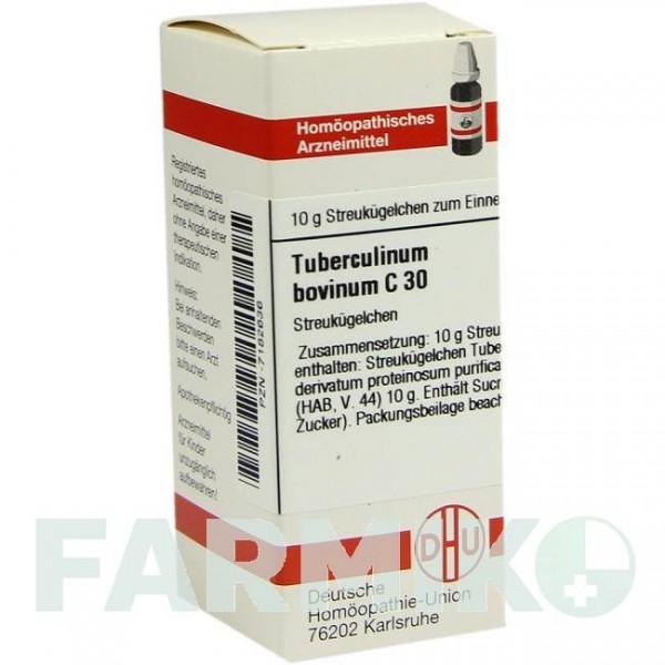 ТУБЕРКУЛИНУМ БОВИНУМ (TUBERCULINUM BOVINUM) C 30 глобули 10 г - Гомеопатия DHU