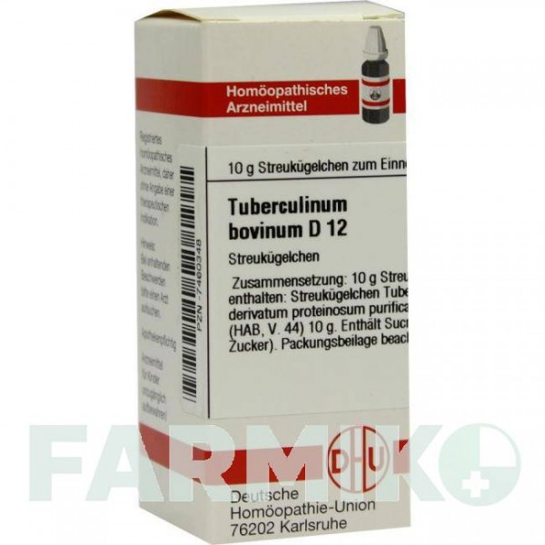 ТУБЕРКУЛИНУМ БОВИНУМ (TUBERCULINUM BOVINUM) D 12 глобули 10 г - Гомеопатия DHU