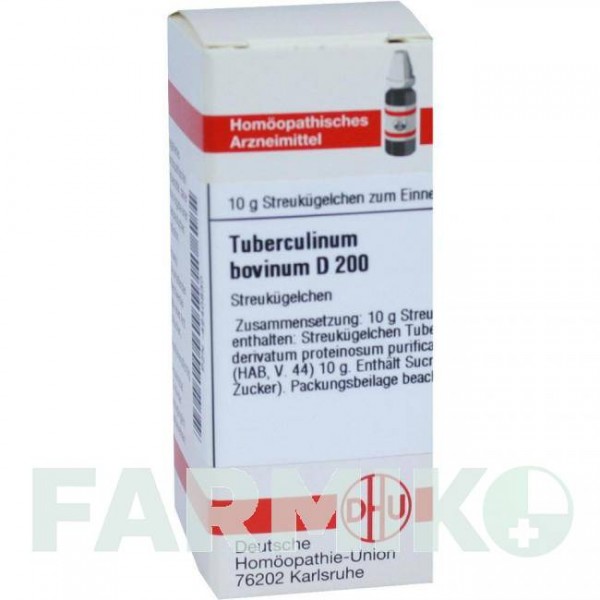 ТУБЕРКУЛИНУМ БОВИНУМ (TUBERCULINUM BOVINUM) D 200 глобули 10 г - Гомеопатия DHU