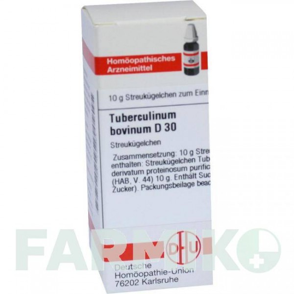 ТУБЕРКУЛИНУМ БОВИНУМ (TUBERCULINUM BOVINUM) D 30 глобули 10 г - Гомеопатия DHU