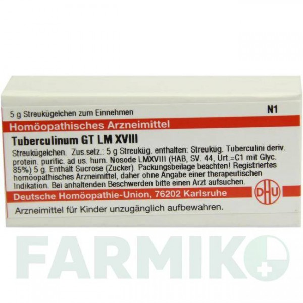 ТУБЕРКУЛИНУМ (TUBERCULINUM) LM XVIII глобули 5 г - Гомеопатия DHU