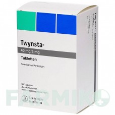 ТВИНСТА (TWYNSTA) 40 мг/5 мг таблетки 98 шт - Телмисартан, Амлодипин AXICORP PHARMA