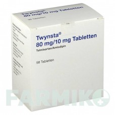 ТВИНСТА (TWYNSTA) 80 мг/10 мг таблетки 98 шт - Телмисартан, Амлодипин 2CARE4