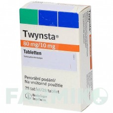 ТВИНСТА (TWYNSTA) 80 мг/10 мг таблетки 28 шт - Телмисартан, Амлодипин EMRA-MED