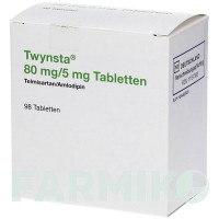 ТВИНСТА (TWYNSTA) 80 мг/5 мг таблетки 98 шт - Телмисартан, Амлодипин 2CARE4