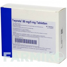 ТВИНСТА (TWYNSTA) 80 мг/5 мг таблетки 98 шт - Телмисартан, Амлодипин PHARMA GERKE