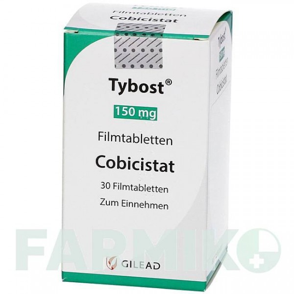 ТИБОСТ (TYBOST) 150 мг таблетки 30 шт - Кобицистат GILEAD SCIENCES
