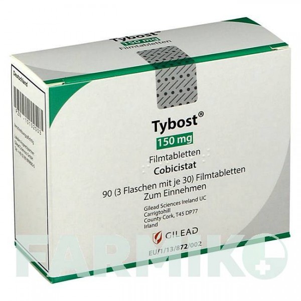 ТИБОСТ (TYBOST) 150 мг таблетки 3x30 шт - Кобіцистат GILEAD SCIENCES