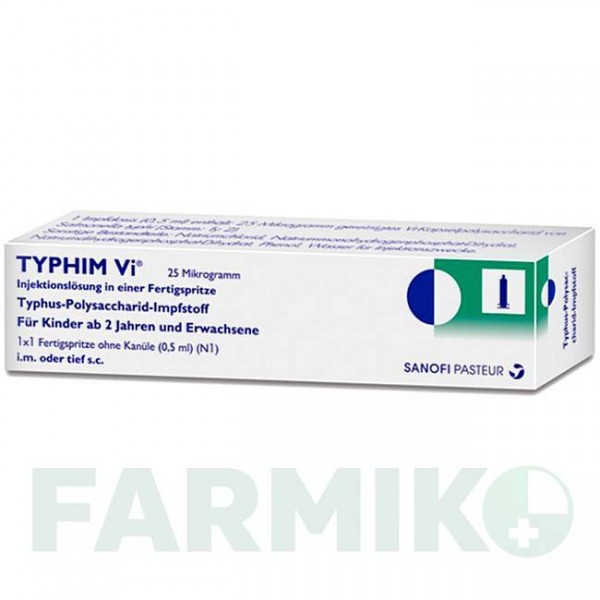 ТИФІМ (TYPHIM) шприци 1x0,5 мл - Тиф антиген SANOFI
