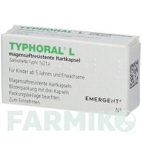 ТИФОРАЛ (TYPHORAL) капсули 1x3 шт - Черевний тиф пероральна жива вакцина PHARMORE