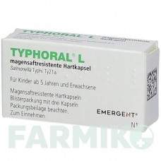 ТИФОРАЛ (TYPHORAL) капсулы 1x3 шт - Брюшной тиф пероральная живая вакцина PHARMORE