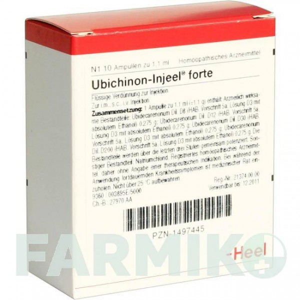 УБИХИНОН (UBICHINON) ампулы 10 шт - Гомеопатия BIOLOGISCHE HEILMITTEL HEEL